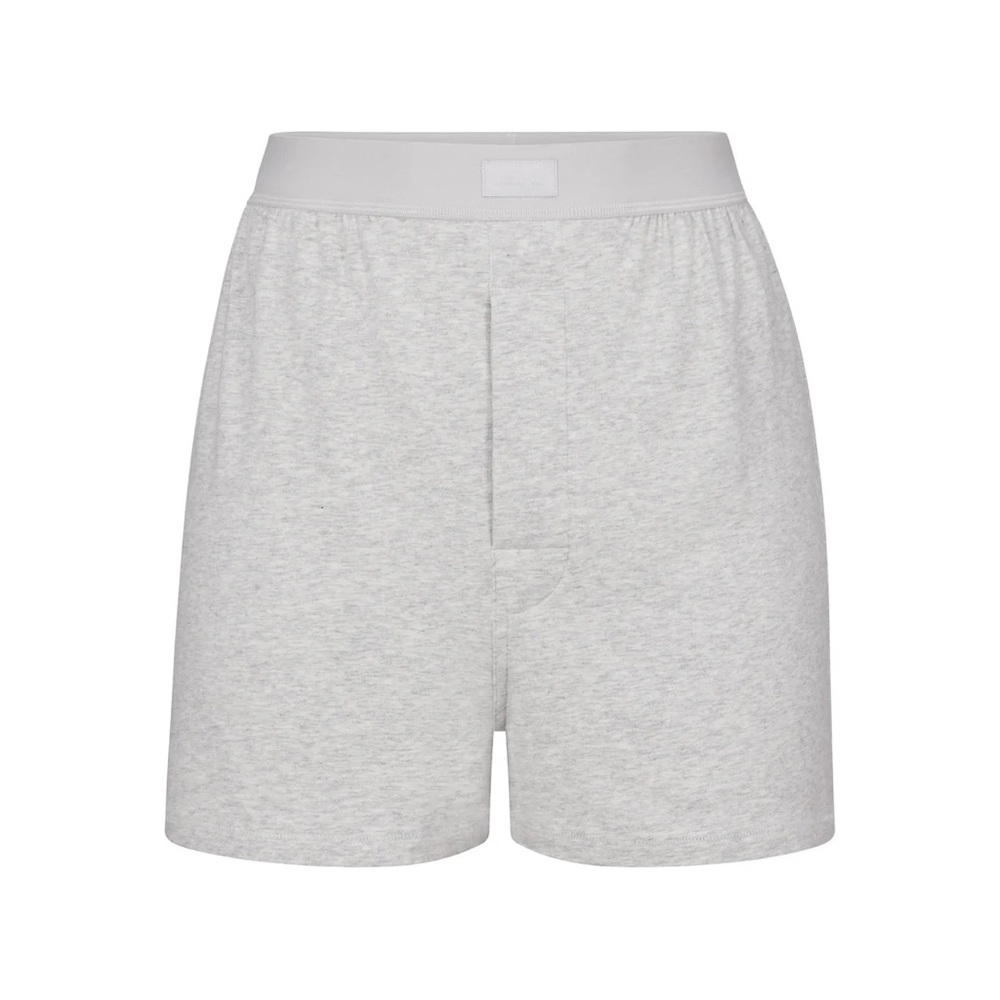 COPY - Skims Boyfriend Loose Boxer Light Heather Grey